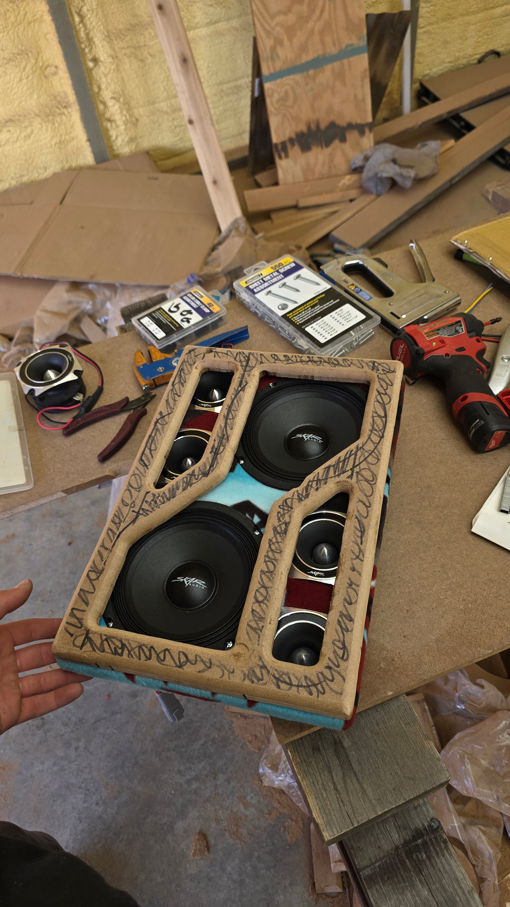 Custom CupHolder Speaker Panel- Any Vehicle
